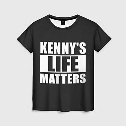 Футболка женская KENNYS LIFE MATTERS, цвет: 3D-принт