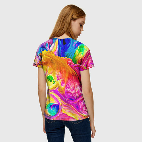 Женская футболка TIE DYE / 3D-принт – фото 4