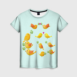 Женская футболка Птицы