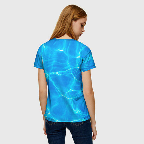 Женская футболка Вода / 3D-принт – фото 4