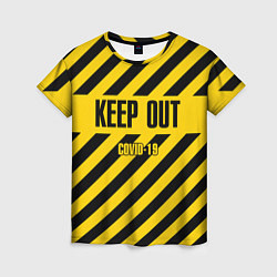 Женская футболка Keep out
