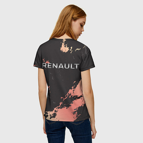 Женская футболка Renault спина / 3D-принт – фото 4