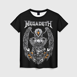 Футболка женская Megadeth, цвет: 3D-принт