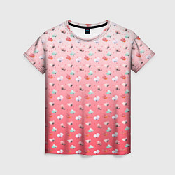 Женская футболка Пижамный цветочек