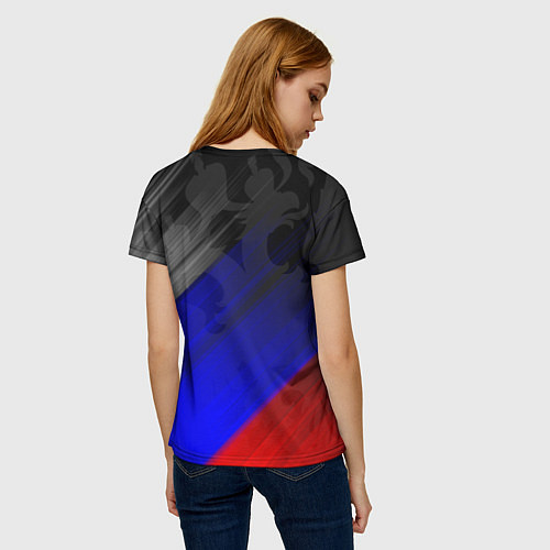 Женская футболка РОССИЯ / 3D-принт – фото 4