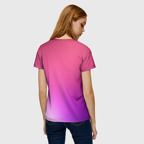 Женская футболка Нежный цвет / 3D-принт – фото 4