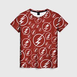 Женская футболка The Flash Logo Pattern