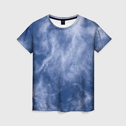 Женская футболка Облака в небе