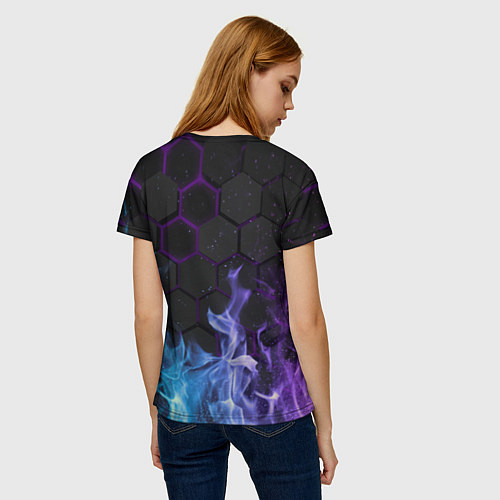 Женская футболка Fire / 3D-принт – фото 4