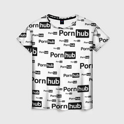 Футболка женская PornHub, цвет: 3D-принт