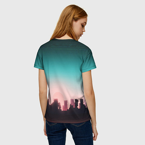 Женская футболка HOTLINE MIAMI / 3D-принт – фото 4