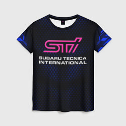 Футболка женская SUBARU STI Z, цвет: 3D-принт