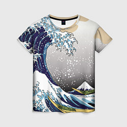 Футболка женская The great wave off kanagawa, цвет: 3D-принт