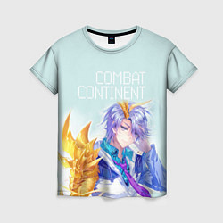 Женская футболка Combat continent