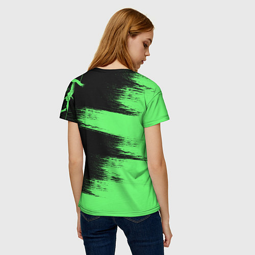Женская футболка Kawasaki / 3D-принт – фото 4