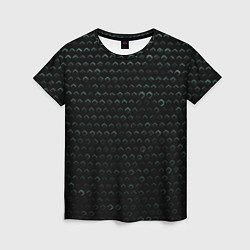 Женская футболка Текстура геометрия ромбы черны
