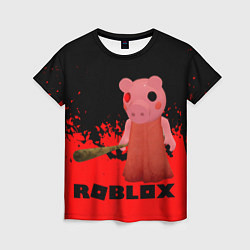 Женская футболка Roblox Piggy