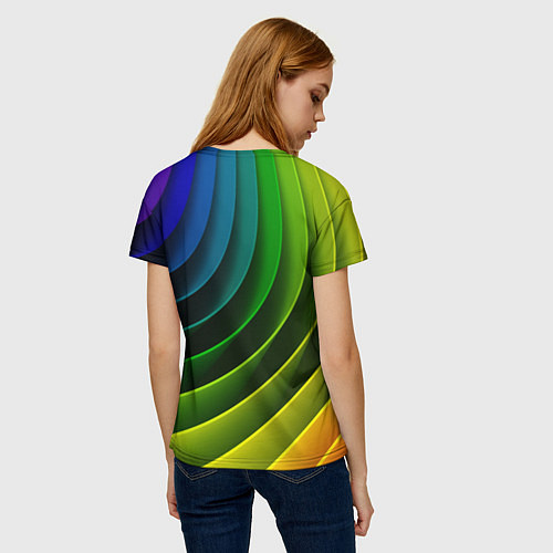 Женская футболка Color 2058 / 3D-принт – фото 4