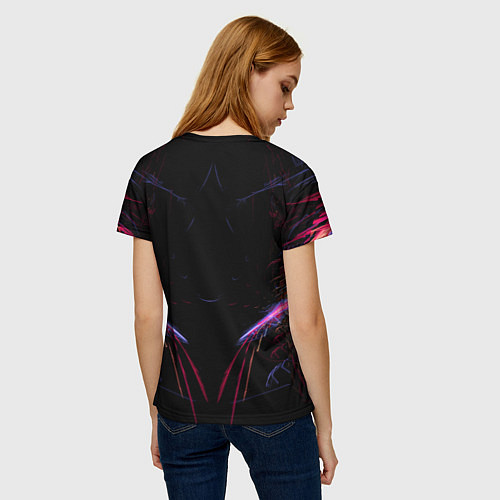 Женская футболка N7 Neon Style / 3D-принт – фото 4