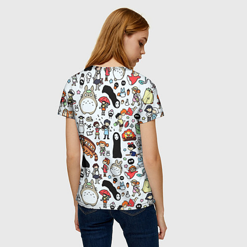 Женская футболка Тоторо / 3D-принт – фото 4