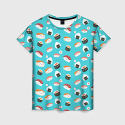 Женская футболка Sushi