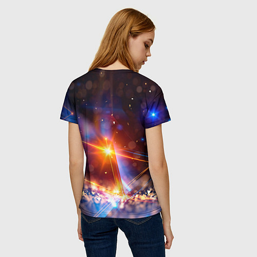 Женская футболка Geometry light / 3D-принт – фото 4