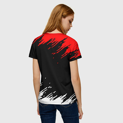 Женская футболка DODGE / 3D-принт – фото 4