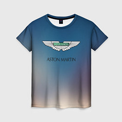 Женская футболка Aston martin