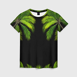Женская футболка Пальмы