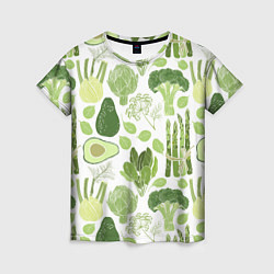 Женская футболка Овощи