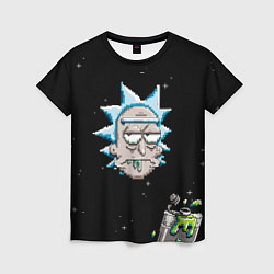 Футболка женская Drunk Rick, цвет: 3D-принт