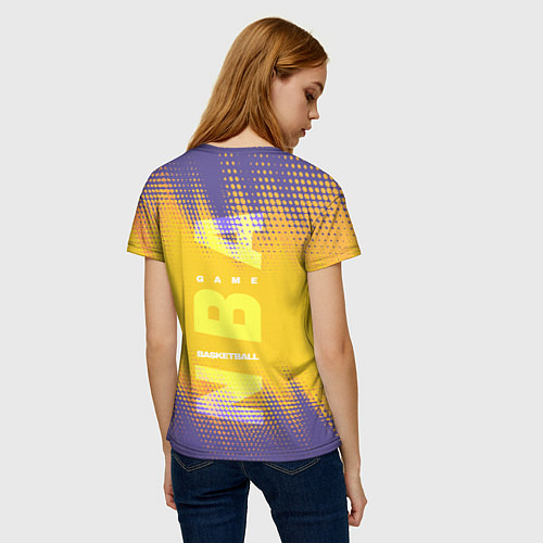 Женская футболка Los Angeles Lakers / 3D-принт – фото 4