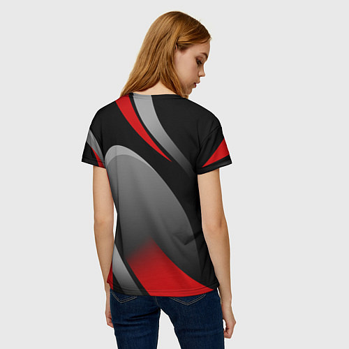 Женская футболка ARSENAL UNIFORM / 3D-принт – фото 4