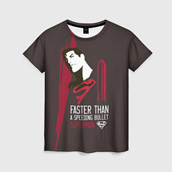 Женская футболка Faster than a speeding bullet