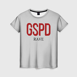 Женская футболка GSPD rave
