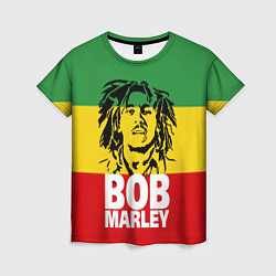 Футболка женская Bob Marley, цвет: 3D-принт