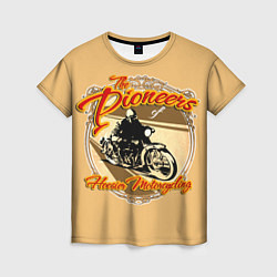 Футболка женская Hoosier Motorcycling, цвет: 3D-принт