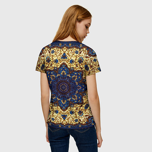 Женская футболка Золотой ковер / 3D-принт – фото 4