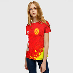 Футболка женская КИРГИЗИЯ, цвет: 3D-принт — фото 2
