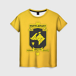 Футболка женская Hufflepuff, цвет: 3D-принт