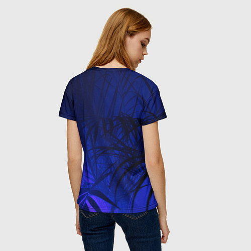 Женская футболка Листья / 3D-принт – фото 4