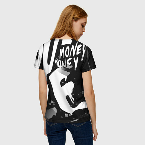 Женская футболка Money, money / 3D-принт – фото 4