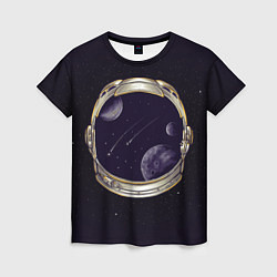 Женская футболка Шлем астронавта
