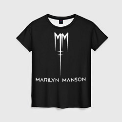 Футболка женская Marilyn Manson, цвет: 3D-принт