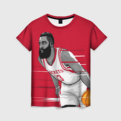 Женская футболка James Harden Houston Rockets