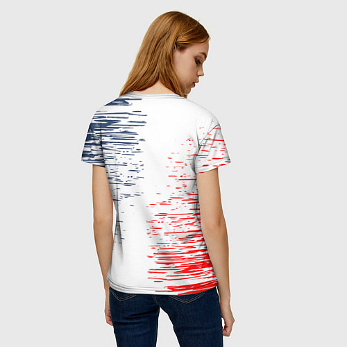 Женская футболка СБОРНАЯ АНГЛИИ / 3D-принт – фото 4