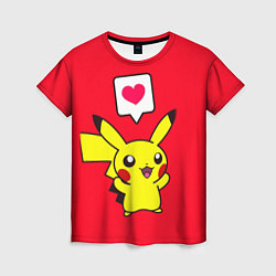 Женская футболка Pikachu Pika Pika