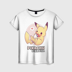Женская футболка Pikachu Pika Pika