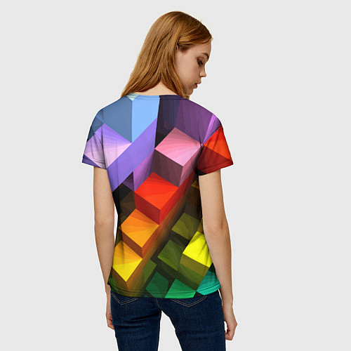 Женская футболка Minecraft - pattern / 3D-принт – фото 4