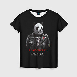 Женская футболка Metall Panda